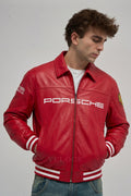 Heritage Leather Jacket Porsche 993 Turbo Red Edition