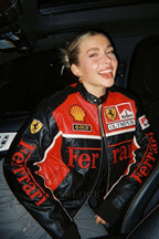 Heritage Leather Jacket Ferrari F1 Olympus Red Edition
