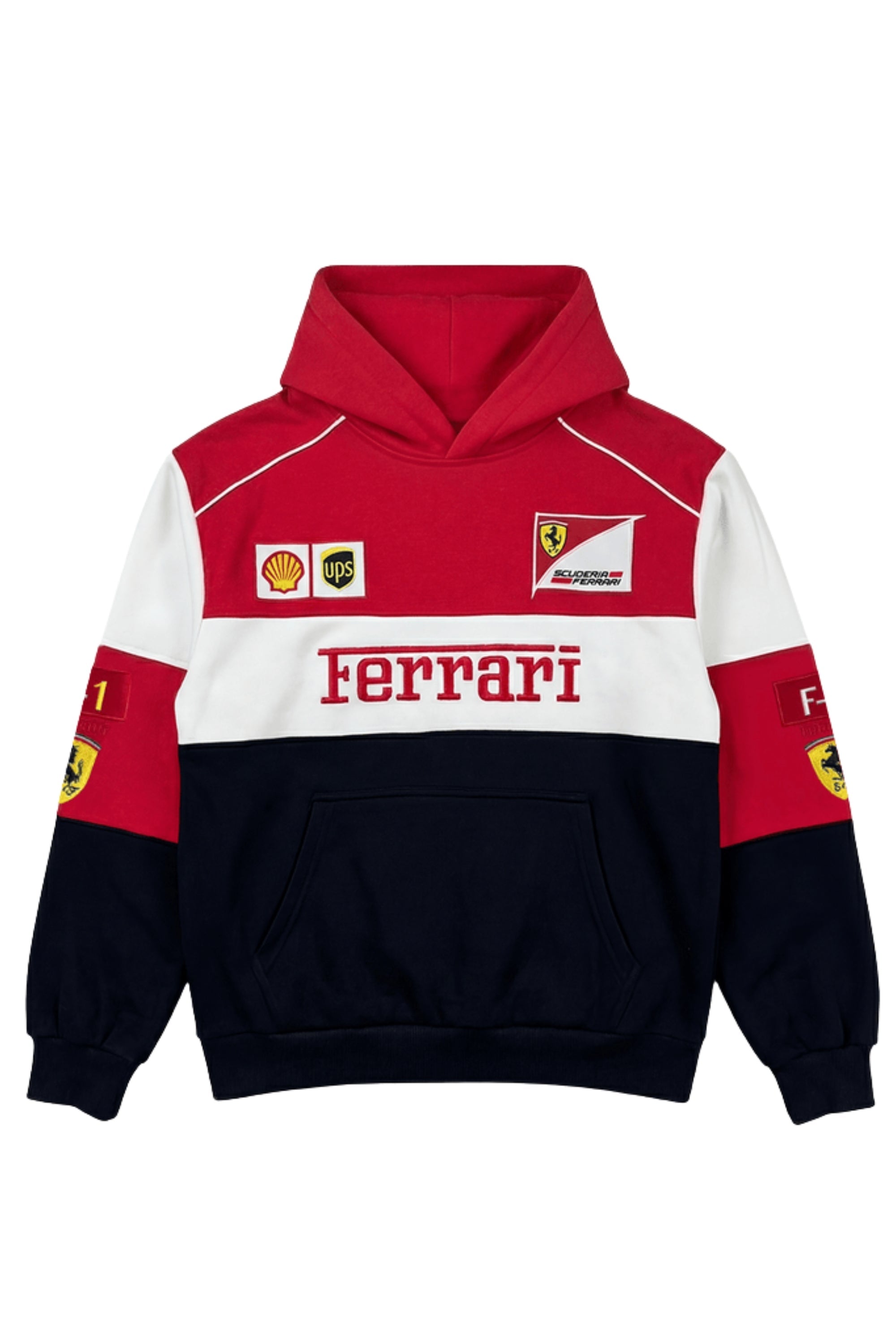 Heritage Cap Ferrari F1 Racing Hoodie Full Embroidered Edition