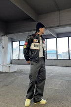 Heritage Leather Jacket Ferrari F1 White Edition