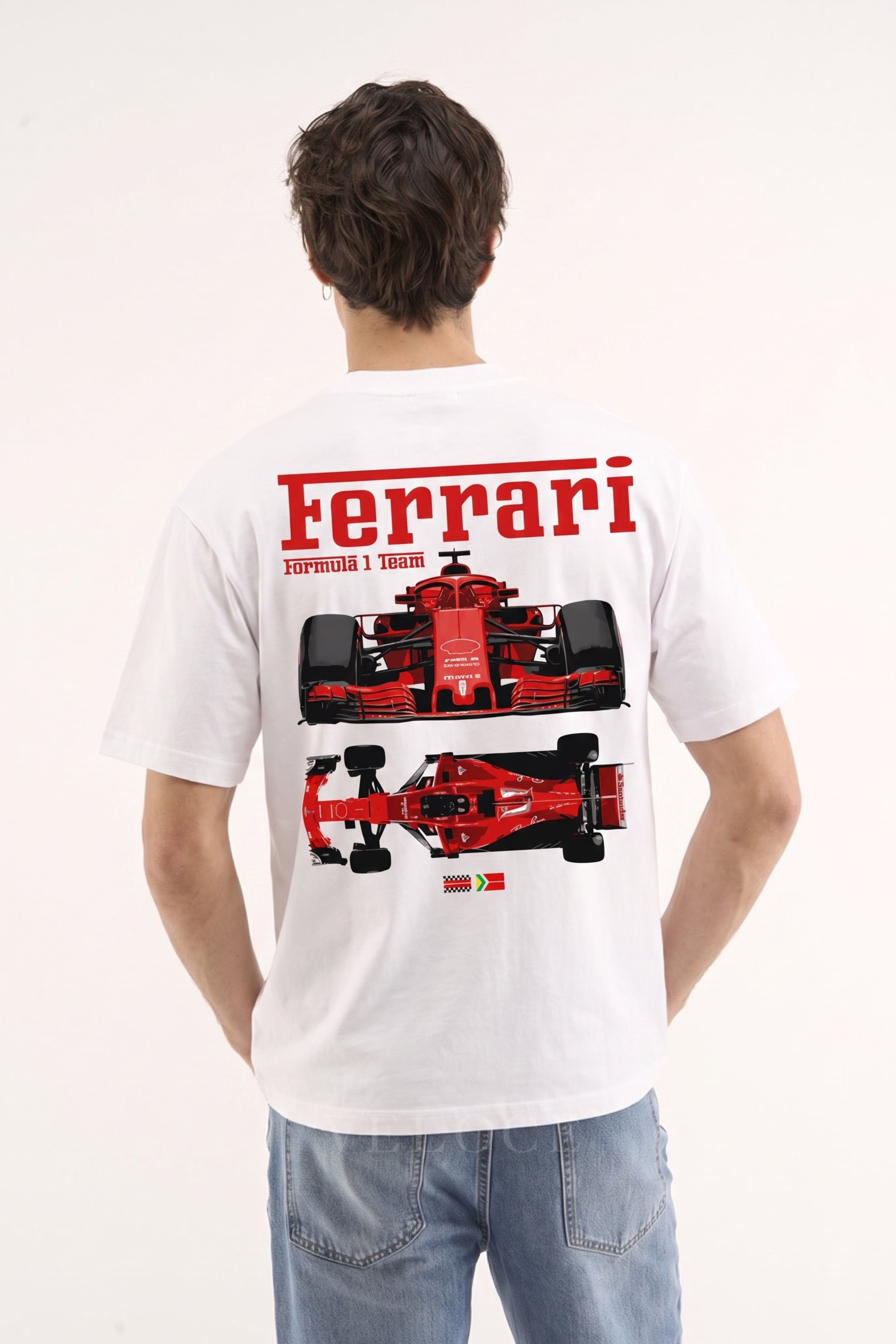 Heritage Racing T-Shirt Ferrari F1 Team White Edition