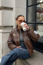 Heritage Racing Jacket LAP 85 Brown Racing Jacket