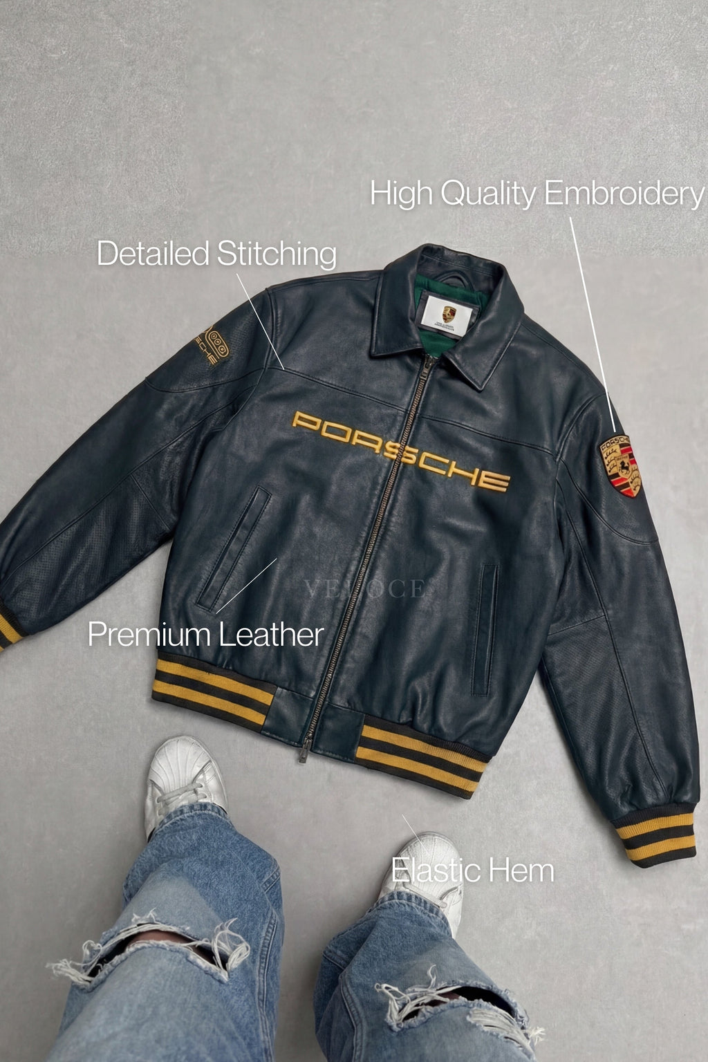 Heritage Leather Jacket Porsche 993 Turbo