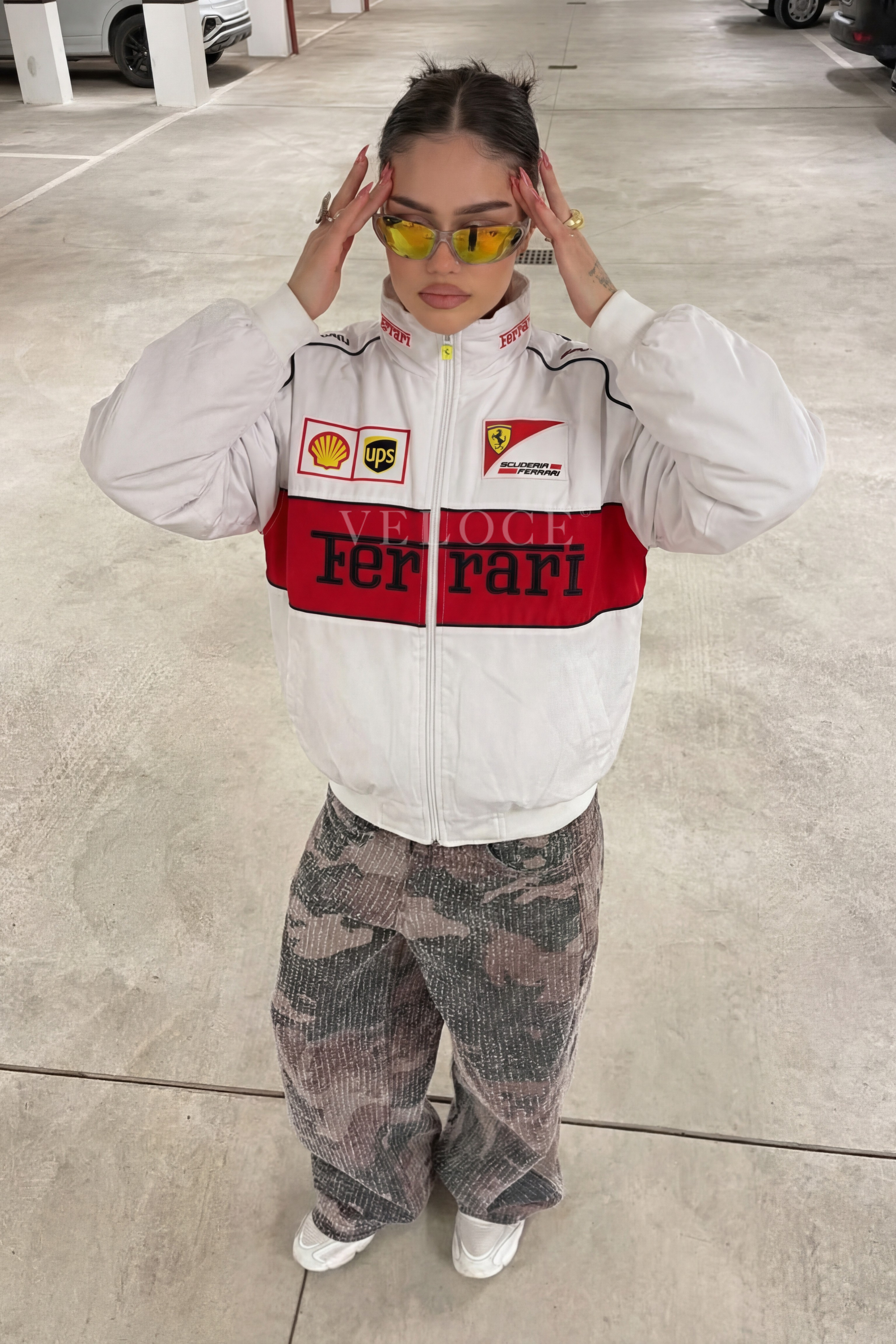 Heritage Racing Jacket Ferrari F1 White Edition