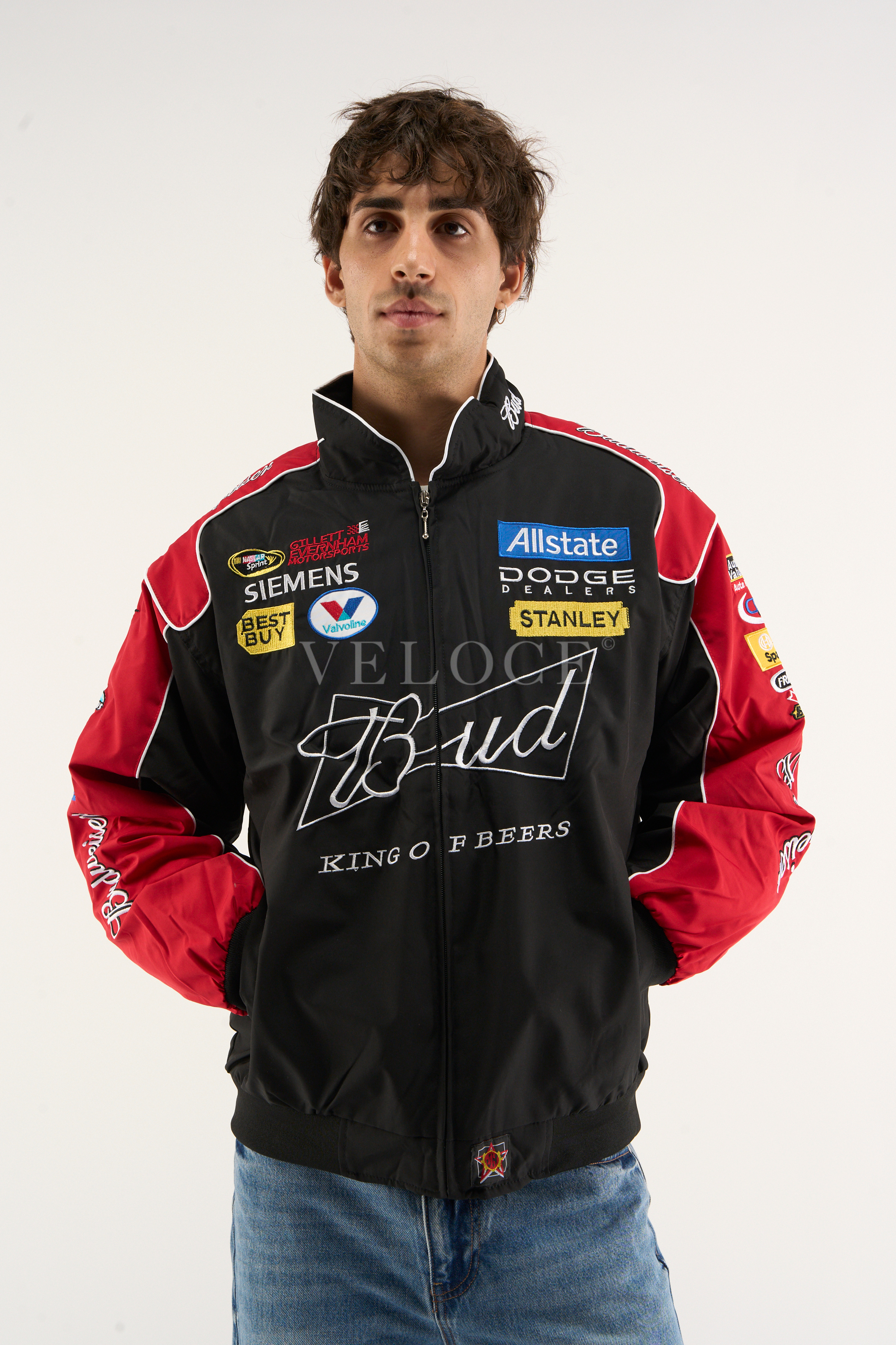 Heritage Racing Jacket Budweiser NASCAR Black Edition