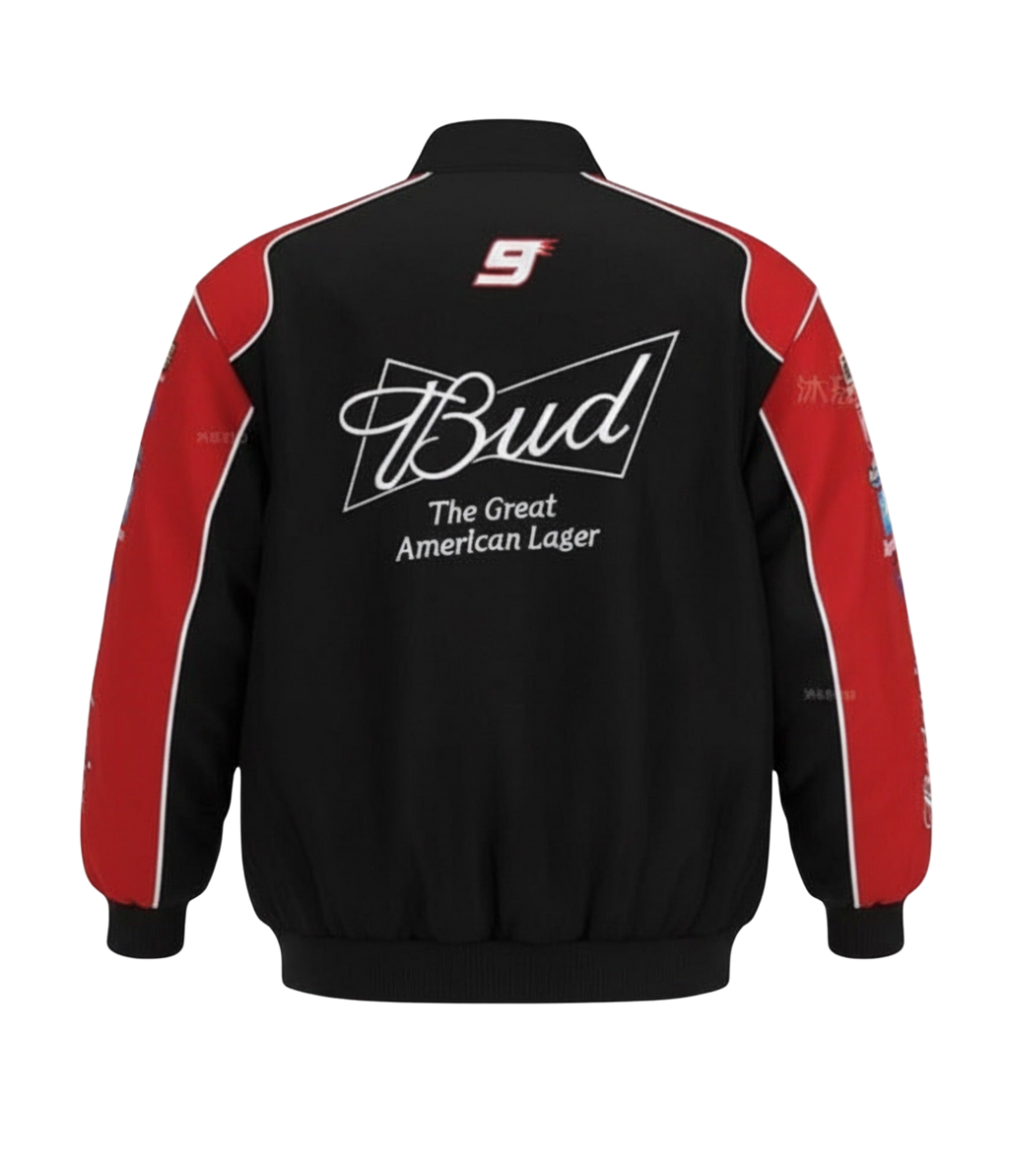 Heritage Racing Jacket Budweiser NASCAR Black Edition
