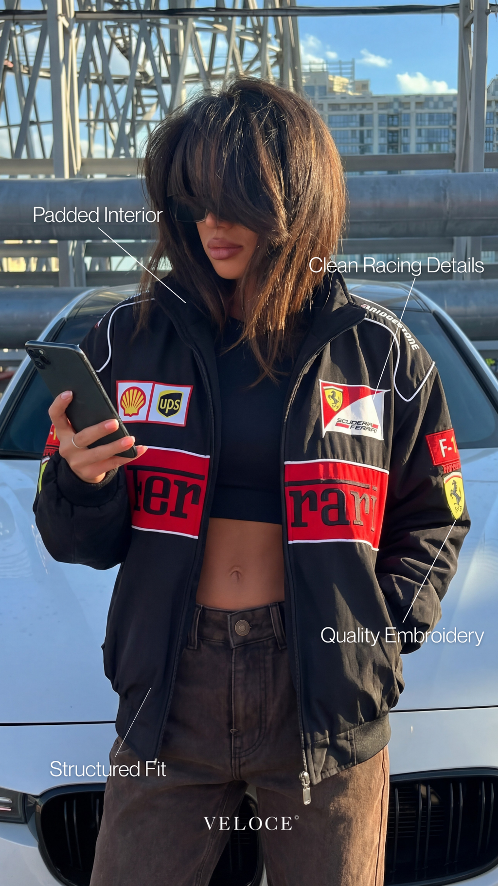 Heritage Racing Jacket Ferrari F1 Black Edition