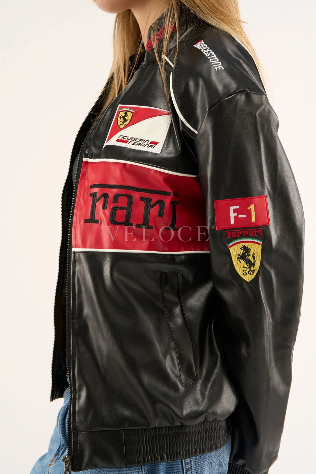 Heritage Leather Jacket Ferrari F1 Red Edition