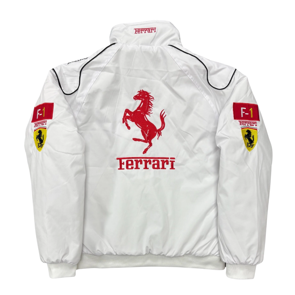 Heritage Racing Jacket Ferrari F1 White Edition