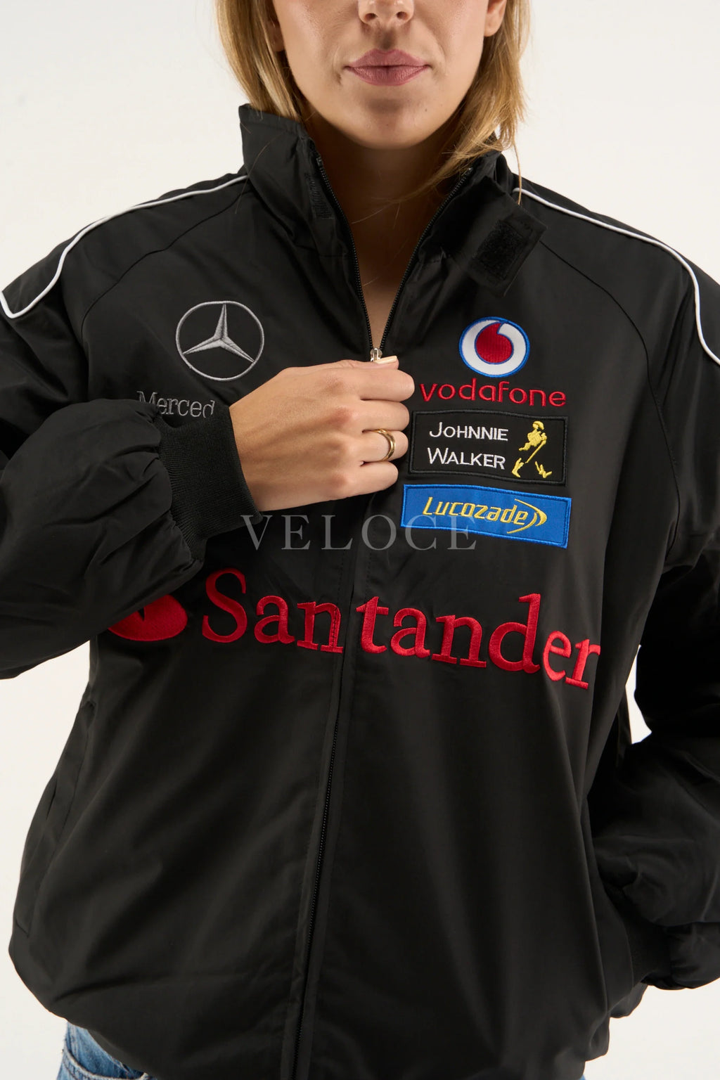 Heritage Leather Jacket Mercedes Benz Santander Vintage Jacket Black Edition