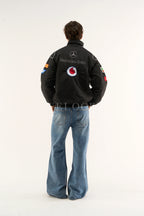 Heritage Leather Jacket Mercedes Benz Santander Vintage Jacket Black Edition