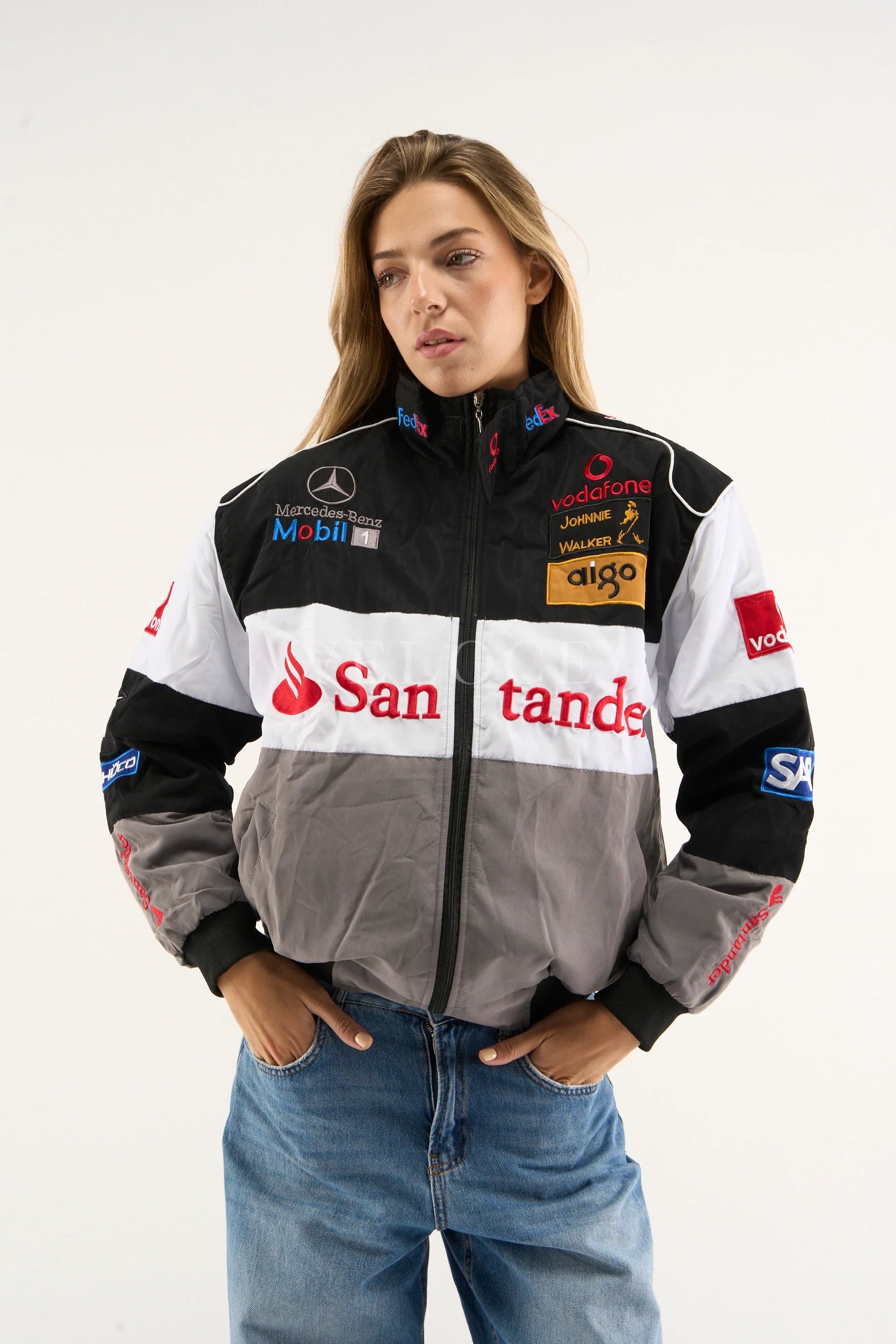 Heritage Leather Jacket McLaren F1 x Mercedes Benz Vintage Jacket